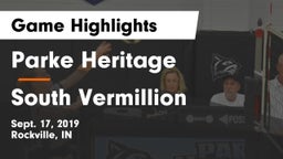 Parke Heritage  vs South Vermillion  Game Highlights - Sept. 17, 2019