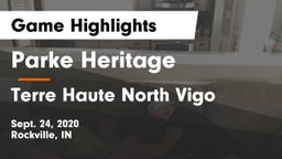 Parke Heritage  vs Terre Haute North Vigo  Game Highlights - Sept. 24, 2020