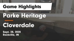 Parke Heritage  vs Cloverdale  Game Highlights - Sept. 28, 2020