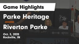 Parke Heritage  vs Riverton Parke Game Highlights - Oct. 3, 2020