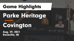 Parke Heritage  vs Covington  Game Highlights - Aug. 29, 2021
