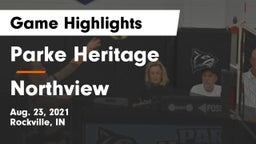 Parke Heritage  vs Northview  Game Highlights - Aug. 23, 2021