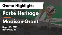 Parke Heritage  vs Madison-Grant  Game Highlights - Sept. 18, 2021