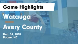 Watauga  vs Avery County  Game Highlights - Dec. 14, 2018