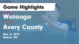 Watauga  vs Avery County  Game Highlights - Dec. 5, 2019