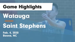 Watauga  vs Saint Stephens  Game Highlights - Feb. 4, 2020
