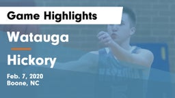 Watauga  vs Hickory  Game Highlights - Feb. 7, 2020