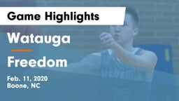 Watauga  vs Freedom  Game Highlights - Feb. 11, 2020