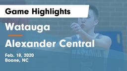 Watauga  vs Alexander Central Game Highlights - Feb. 18, 2020