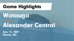 Watauga  vs Alexander Central  Game Highlights - Jan. 11, 2021
