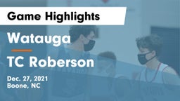 Watauga  vs TC Roberson Game Highlights - Dec. 27, 2021
