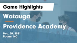 Watauga  vs Providence Academy Game Highlights - Dec. 30, 2021