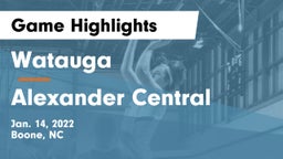 Watauga  vs Alexander Central  Game Highlights - Jan. 14, 2022
