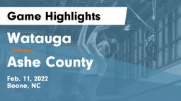 Watauga  vs Ashe County Game Highlights - Feb. 11, 2022