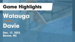 Watauga  vs Davie Game Highlights - Dec. 17, 2022