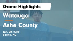 Watauga  vs Ashe County Game Highlights - Jan. 20, 2023