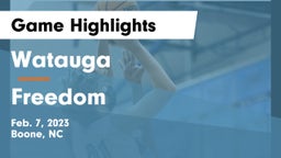 Watauga  vs Freedom Game Highlights - Feb. 7, 2023