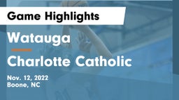 Watauga  vs Charlotte Catholic  Game Highlights - Nov. 12, 2022