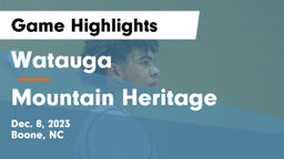 Watauga  vs Mountain Heritage  Game Highlights - Dec. 8, 2023