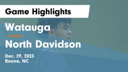 Watauga  vs North Davidson  Game Highlights - Dec. 29, 2023
