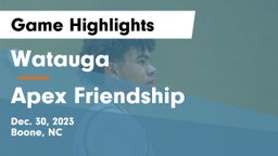 Watauga  vs Apex Friendship  Game Highlights - Dec. 30, 2023