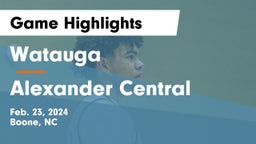Watauga  vs Alexander Central  Game Highlights - Feb. 23, 2024