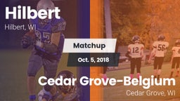 Matchup: Hilbert  vs. Cedar Grove-Belgium  2018