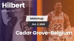 Matchup: Hilbert  vs. Cedar Grove-Belgium  2020