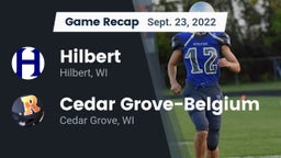 Recap: Hilbert  vs. Cedar Grove-Belgium  2022