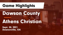 Dawson County  vs Athens Christian  Game Highlights - Sept. 30, 2021