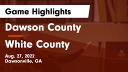 Dawson County  vs White County  Game Highlights - Aug. 27, 2022