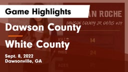 Dawson County  vs White County  Game Highlights - Sept. 8, 2022