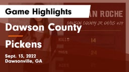 Dawson County  vs Pickens  Game Highlights - Sept. 13, 2022