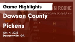 Dawson County  vs Pickens  Game Highlights - Oct. 4, 2022
