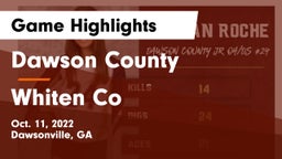 Dawson County  vs Whiten Co Game Highlights - Oct. 11, 2022