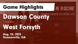 Dawson County  vs West Forsyth  Game Highlights - Aug. 24, 2023