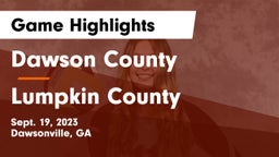 Dawson County  vs Lumpkin County  Game Highlights - Sept. 19, 2023