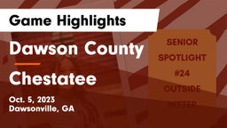 Dawson County  vs Chestatee  Game Highlights - Oct. 5, 2023