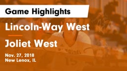 Lincoln-Way West  vs Joliet West  Game Highlights - Nov. 27, 2018