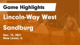 Lincoln-Way West  vs Sandburg  Game Highlights - Dec. 13, 2021