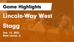 Lincoln-Way West  vs Stagg  Game Highlights - Jan. 13, 2022