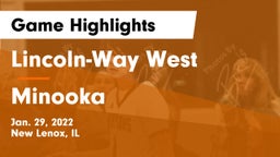 Lincoln-Way West  vs Minooka  Game Highlights - Jan. 29, 2022