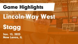 Lincoln-Way West  vs Stagg  Game Highlights - Jan. 13, 2023