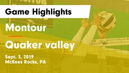 Montour  vs Quaker valley Game Highlights - Sept. 3, 2019