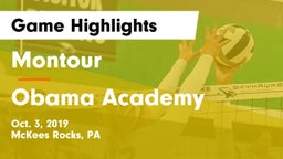 Montour  vs Obama Academy Game Highlights - Oct. 3, 2019