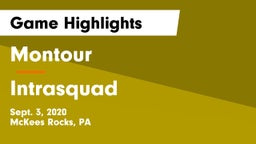 Montour  vs Intrasquad Game Highlights - Sept. 3, 2020
