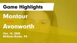Montour  vs Avonworth  Game Highlights - Oct. 12, 2020