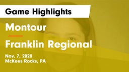 Montour  vs Franklin Regional  Game Highlights - Nov. 7, 2020