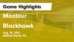 Montour  vs Blackhawk  Game Highlights - Aug. 20, 2022