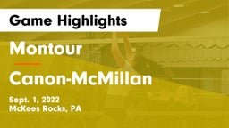 Montour  vs Canon-McMillan  Game Highlights - Sept. 1, 2022